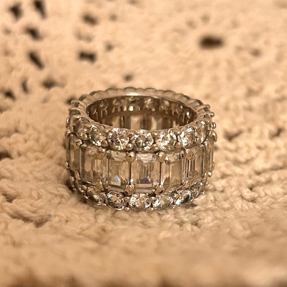 White Sapphire Sterling Silver 925 Ring